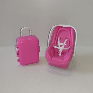 Barbie Happy Family baby pink car seat 2003 volvo